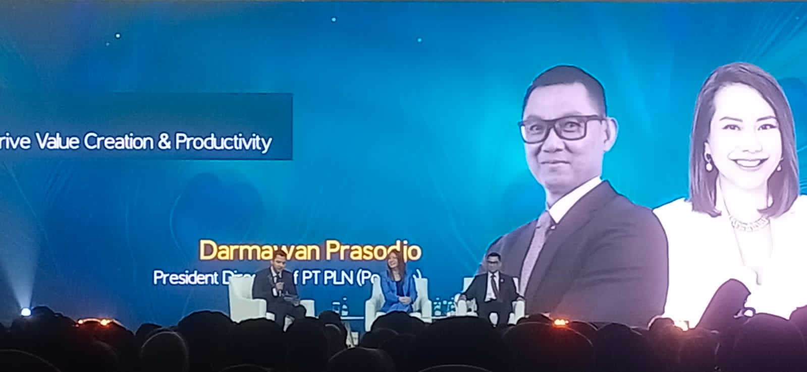Direktur Utama PT PLN Darmawan Prasodjo dalam Indonesia Human Capital Summit 2023. Dok. Istimewa 