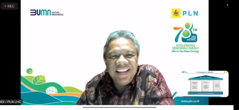 DIR LHC PT PLN (Persero) Yusuf Didi Setiarto menjadi dosen praktisi dalam kuliah Management Sumber Daya Manusia program Pascasarjana ITPLN. Dok. Tangkapan Layar